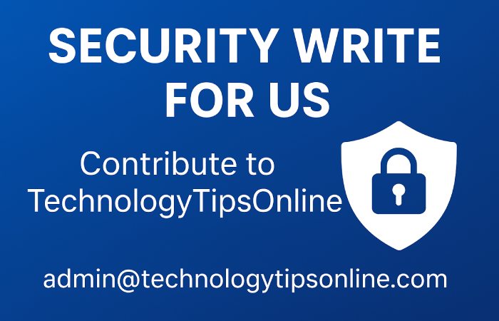 Security write for us
