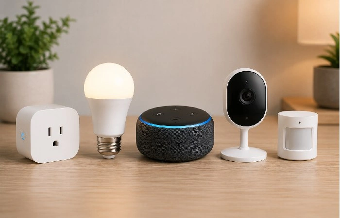 Affordable smart home gadgets including smart plug and smart bulb under fifty dollars