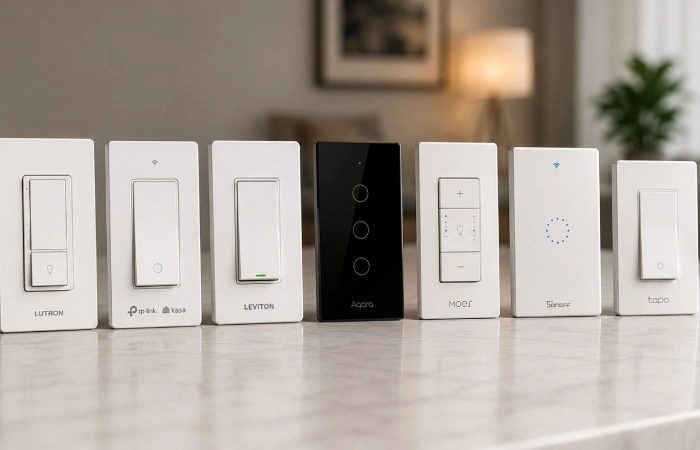 Popular smart switch brands compared for modern home automation