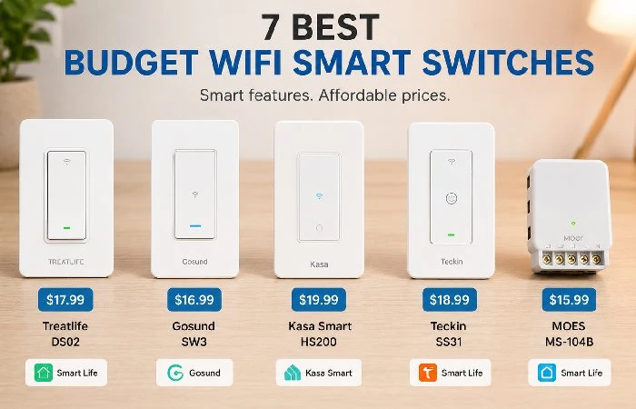 Best budget WiFi smart switches compared for affordable home automation Select 83 more words to run Humanizer.