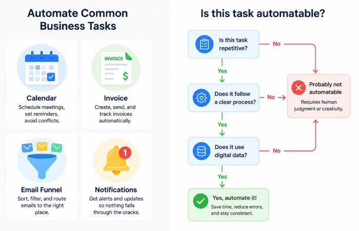 Decision guide for identifying automatable office task