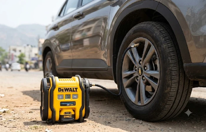 DeWalt 20V MAX cordless portable tire inflator