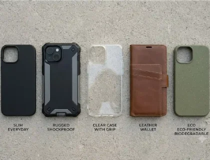 Best phone cases 2026 comparison showing slim, rugged, clear, leather, and eco-friendly options