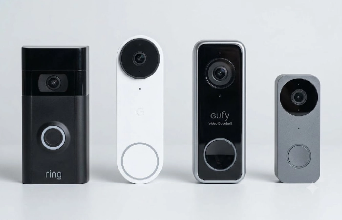 Top-rated smart doorbell cameras compared side by side