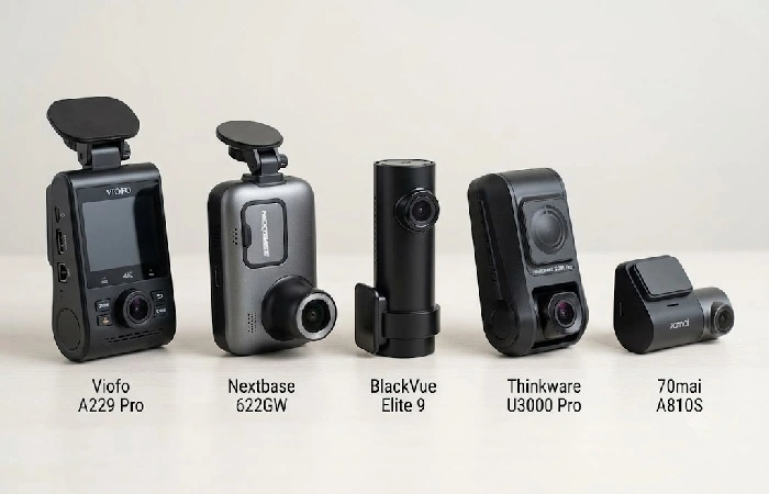 Dash cam lineup comparison, Viofo Nextbase BlackVue Thinkware 70mai