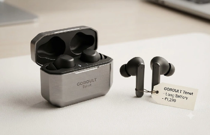 GOBOULT Tenet long battery life earbuds India launch