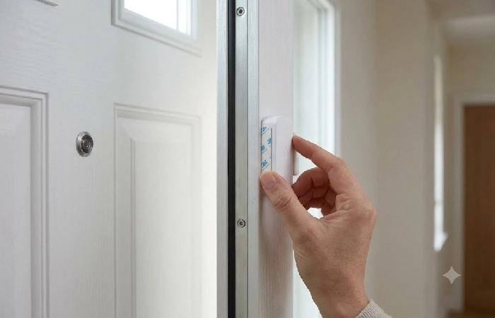 Adhesive mounts remove cleanly at move-out