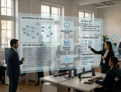 Diagram showing an AI agent for automation reasoning through a multi-step business task using connected tools