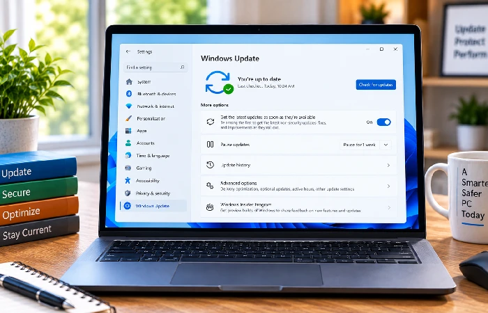 Automatic software update settings in Windows 11