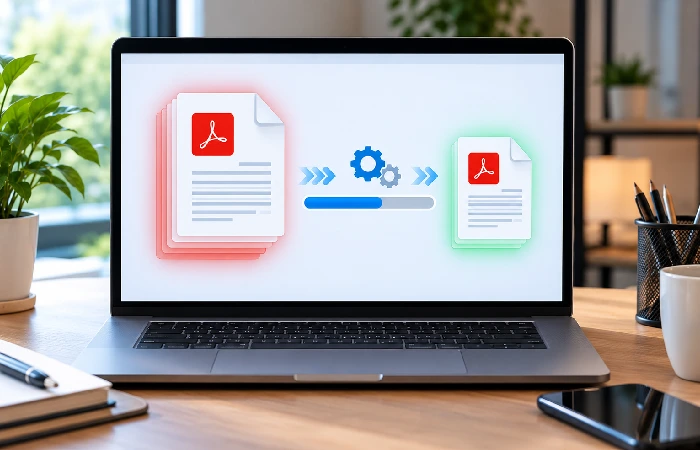 Compressing a PDF to reduce file size