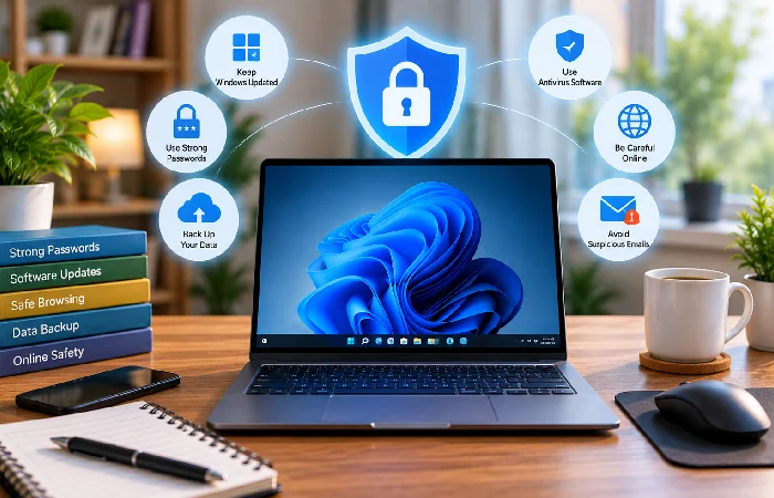 Security habits that help protect computers from threats