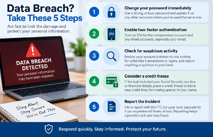 Five-step checklist for responding to a personal data breach