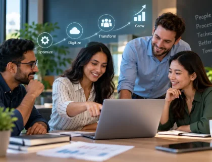 Digital transformation strategy overview for small business teams