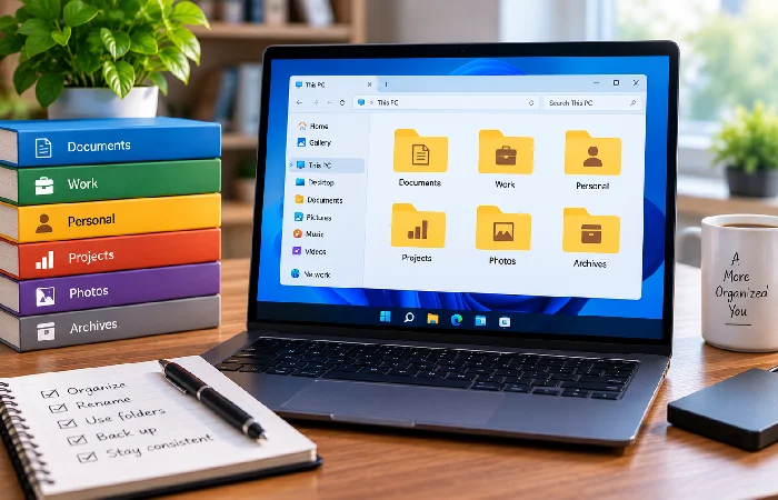 Organized file structure for efficient computer file management