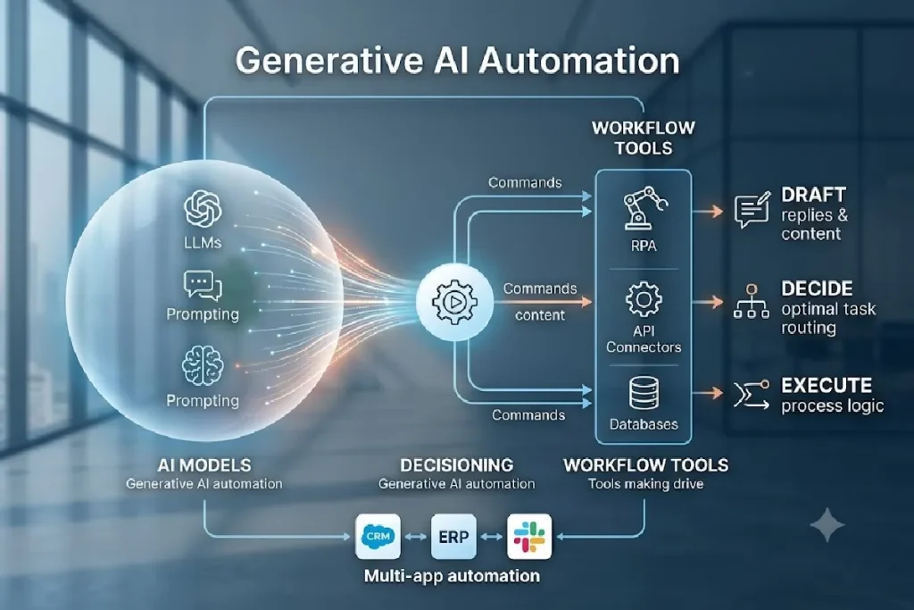 Generative AI Automation: Use Cases, Benefits, Risks