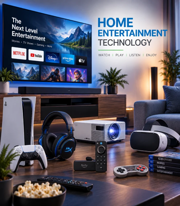 Home entertainment gadgets and technology