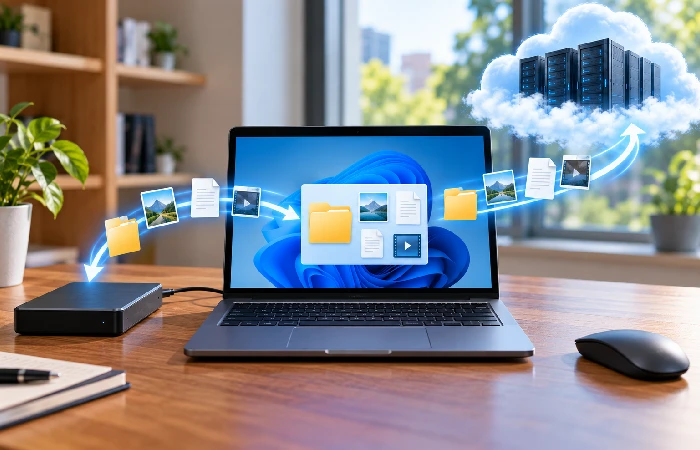 Local and cloud backup options for protecting computer data