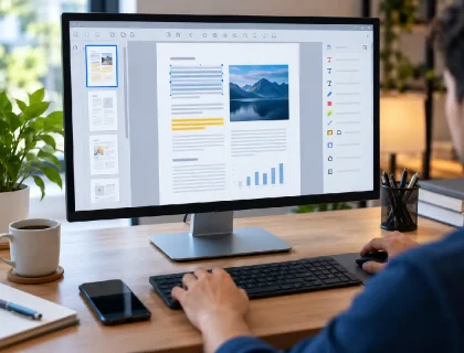 PDF editor for editing and managing documents