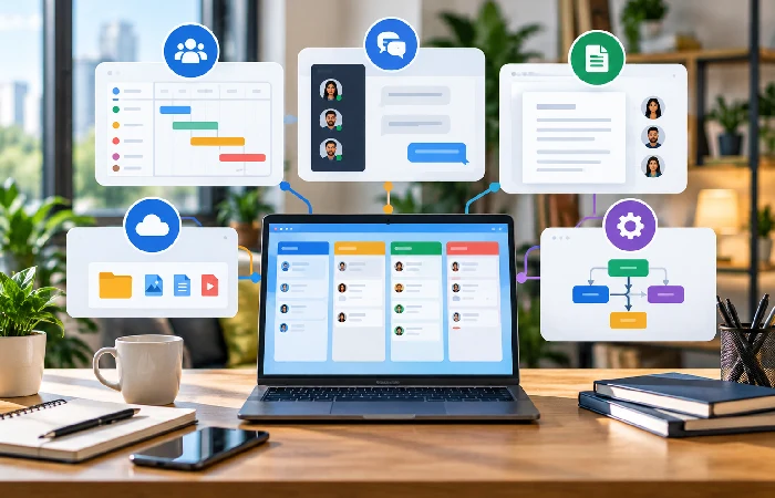 Different productivity software categories used by small businesses