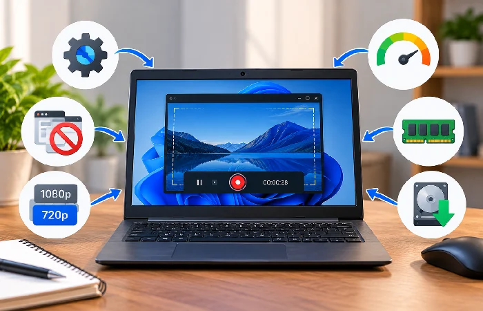 Ways to reduce screen recording lag