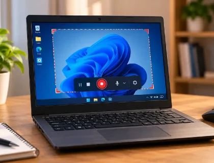 Screen recorder running on a low-end PC