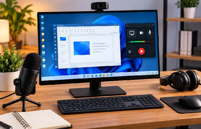 Tutorial screen recording setup