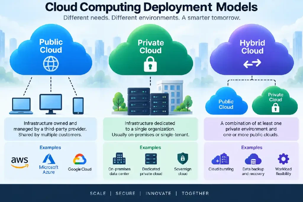 Types of Cloud Computing: IaaS, PaaS & SaaS Explained